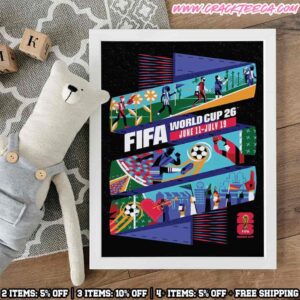 FIFA World Cup 2026 Kansas City Host City Home Decor Poster Canvas