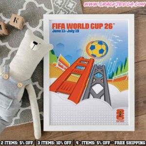 FIFA World Cup 2026 San Francisco Bay Area Host City Home Decor Poster Canvas