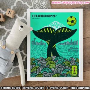FIFA World Cup 2026 Seattle Host City Poster Artist Shogo Ota Home Decor Poster Canvas