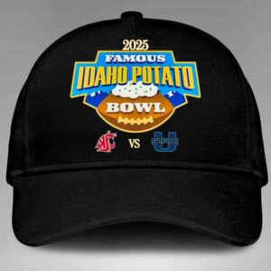 Famous Idaho Potato Bowl 2025 Hat-Cap Washington State Cougars Vs Utah State Aggies On December 22nd At Albertsons Stadium In Boise Idaho