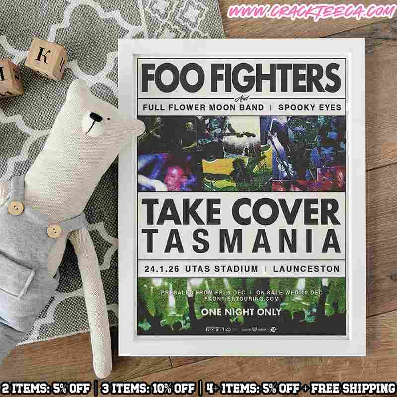 Foo Fighters Concert Postert Launceston Tasmania 2026 At Utas Stadium On January 24 Home Decor Poster Canvas Foo Fighters Concert Postert Launceston Tasmania 2026 At Utas Stadium On January 24 Home Decor Poster Canvas