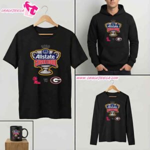 Georgia Bulldogs Vs Ole Miss Rebels College Football Playoff Quarterfinal At The Allstate Sugar Bowl 2026 T-Shirt