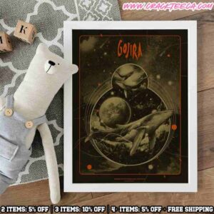 Gojira Concert Poster In Nice France 2025 At The Palais Nikaia On December 8th Home Decor Poster Canvas