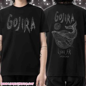 Gojira Lyon France 2025 Concert Poster At Ldlc Arena On December 10 T-Shirt Merchandise