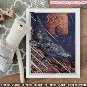 Gojira Official Poster Zenith Toulouse France 2025 On December 4th Home Decor Poster Canvas