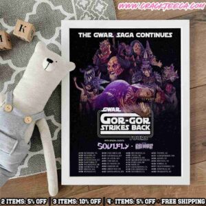 Gwar Gor-Gor Strikes Back Tour Dates 2026 The Gwar Saga Continues Home Decor Poster Canvas