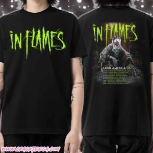 In Flames Latin America Tour Dates 2026 T-Shirt Merchandise