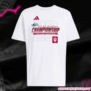 Indiana Hoosiers X Addidas Logo NCAA Big 10 Championship Bound T-Shirt
