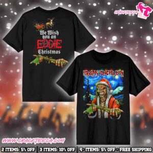 Iron Maiden Christmas Collection 2025 We Wish You An Eddie Christmas Deadly Night T-Shirt Merchandise