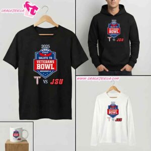 Is4s Salute To Veterans Bowl 2025 Troy Trojans Vs Jacksonville State Gamecocks At ?Cramton Bowl In Montgomery Ala On December 16th T-Shirt