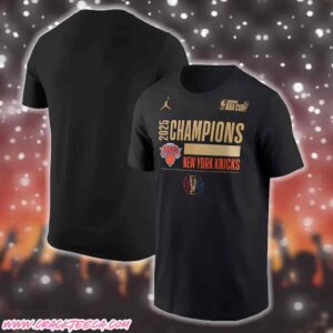 Jordan Brand New York Knicks 2025 NBA Cup Champions Locker Room T-Shirt