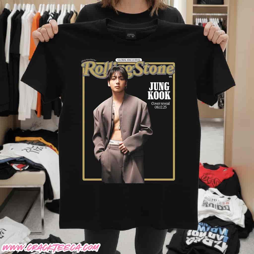 Jung Kook BTS Lands Global Rolling Stone Cover Full Reveal Dec 8 2025 T-Shirt Jung Kook BTS Lands Global Rolling Stone Cover Full Reveal Dec 8 2025 T-Shirt
