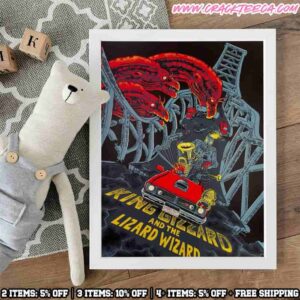 King Gizzard And The Lizard Wizard Brisbane Au Event Poster December 9-10 2025 At Fortitude Music Hall Home Decor