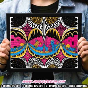 King Gizzard And The Lizard Wizard Melborne Naarm Poster At Sidney Myer Music Bowl Dec 13 2025 Home Decor Landscape Poster