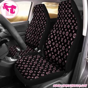 Louis Vuitton Car Seat Covers Black Midnight With Pink Monogram Accents