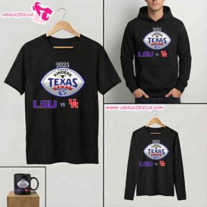 LSU Tigers Vs Houston Cougars December 27 Kinder’s Texas Bowl 2025 T-Shirt