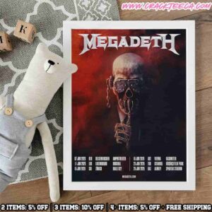 Megadeth Europe Summer Tour 2026 With Six Headline Shows Home Decor Poster Canvas