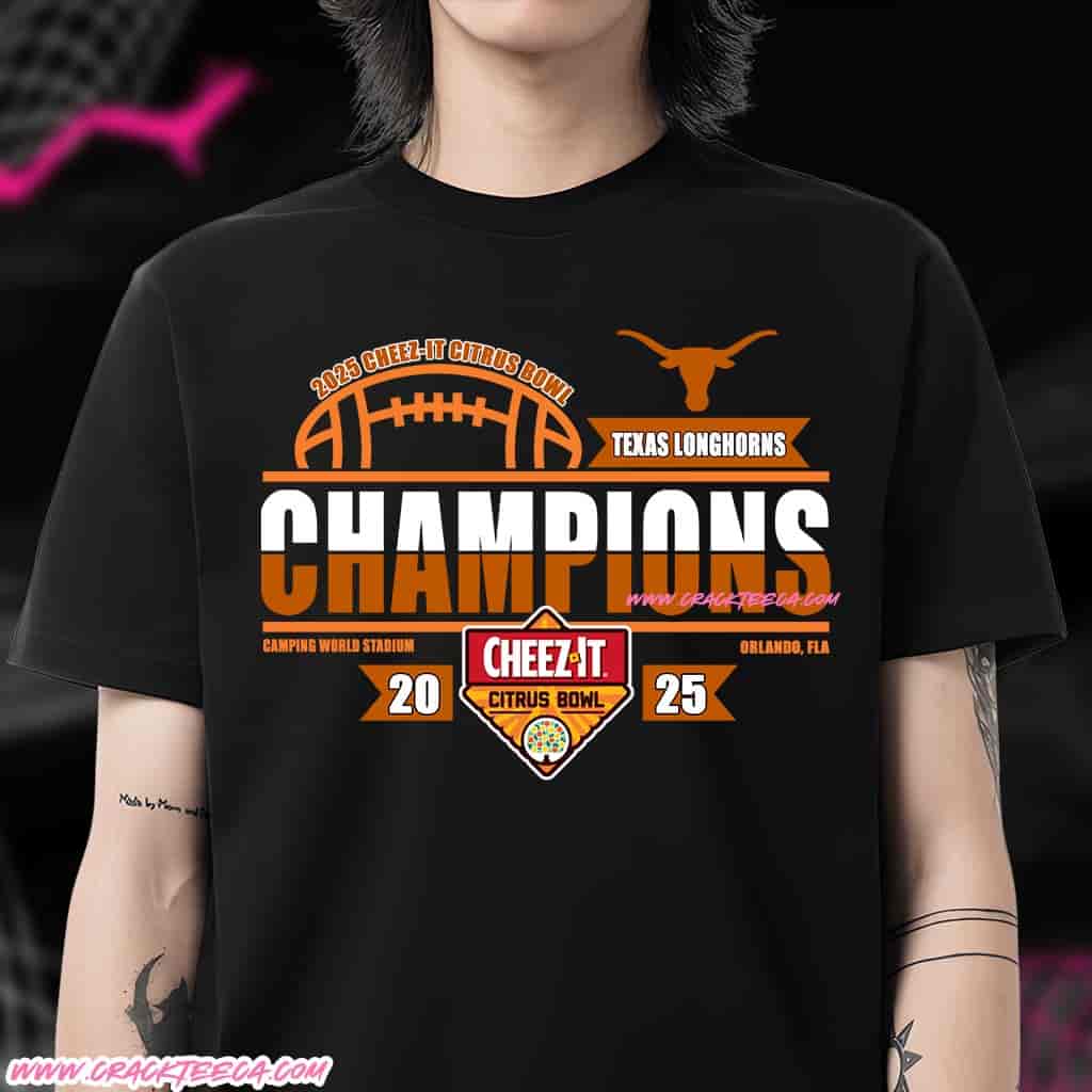 Men’s Texas Longhorns Football 2025 Cheez-It Citrus Bowl Champions Locker Room T-Shirt Men’s Texas Longhorns Football 2025 Cheez-It Citrus Bowl Champions Locker Room T-Shirt