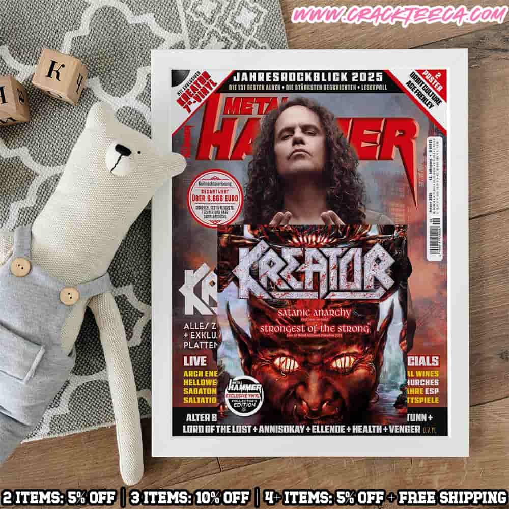 Metal Hammer January 2026 Kreator Exclusive Cover Story Home Decor Poster Canvas Metal Hammer January 2026 Kreator Exclusive Cover Story Home Decor Poster Canvas