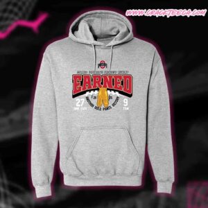 NCAA Ohio State Buckeyes 2025 Gold Pants Earned Pull Over Hoodie Shirt