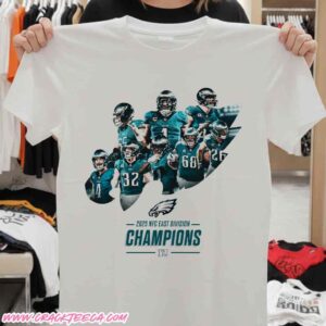 NFL Philadelphia Eagles Back To Back 2025 NFC East Division Champions T-Shirt