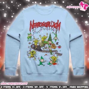 Nekrogoblikon Goblins Vs Elves Holiday Christmas 2025 Limited Edition Print By Artist Dr Knudson Long Sleeve Shirt