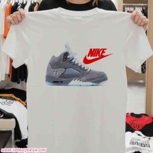 Nike Air Jordan 5 Wolf Grey Sneaker Unisex T-Shirt