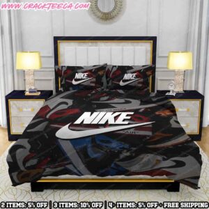 Nike Bedding Set Air Jordan Sneaker Pile Collage Hypebeast Style
