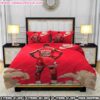 Nike Bedding Set Michael Jordan #23 Red Jersey Back View Legend Theme