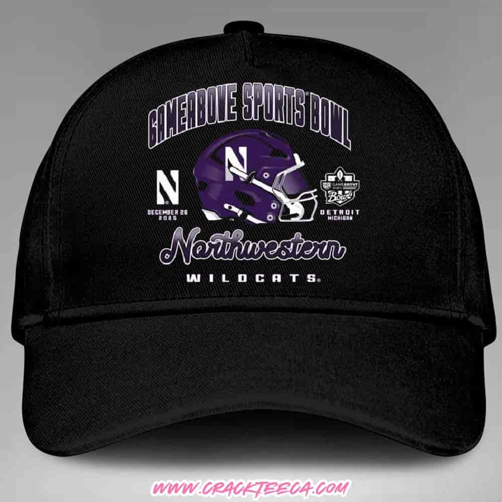Northwestern Wildcats Football 2025 Gameabove Sports Bowl Classic Hat-Cap Northwestern Wildcats Football 2025 Gameabove Sports Bowl Classic Hat-Cap
