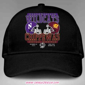 Northwestern Wildcats Vs Central Michigan Chippewas 2025 Gameabove Sports Bowl December 26 Ford Field Detroit Head-To-Head Helmet Hat-Cap
