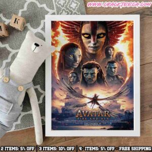 Official Avatar 3 Fire And Ash Poster On December 19 2025 Home Decor Poster Canvas
