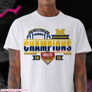 Official Michigan Wolverines Football 2025 Cheez-It Citrus Bowl Champions Locker Room T-Shirt