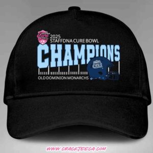 Official Old Dominion Monarchs Champions 2025 Staffdna Cure Bowl Classic Hat-Cap