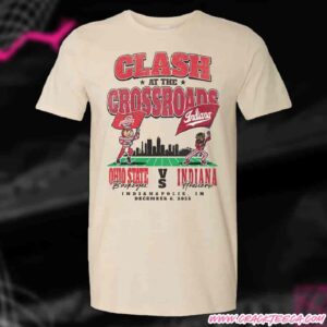 Ohio State Buckeyes Vs Indiana Hoosiers 2025 Mascot Matchup T-Shirt On December 6 In Indianapolis In NCAA Big Ten Championship