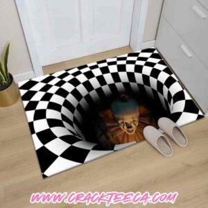 Optical Illusion 3D Rug Doormat Pennywise’s Pit