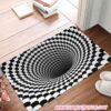 Optical Illusion 3D Rug Doormat The Void Cat Optical Illusion 3D Rug Doormat The Void Cat
