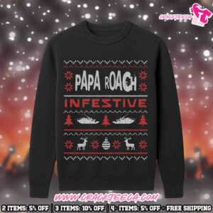 Papa Roach Infestive Holiday Christmas 2025 Crewneck Sweatshirt