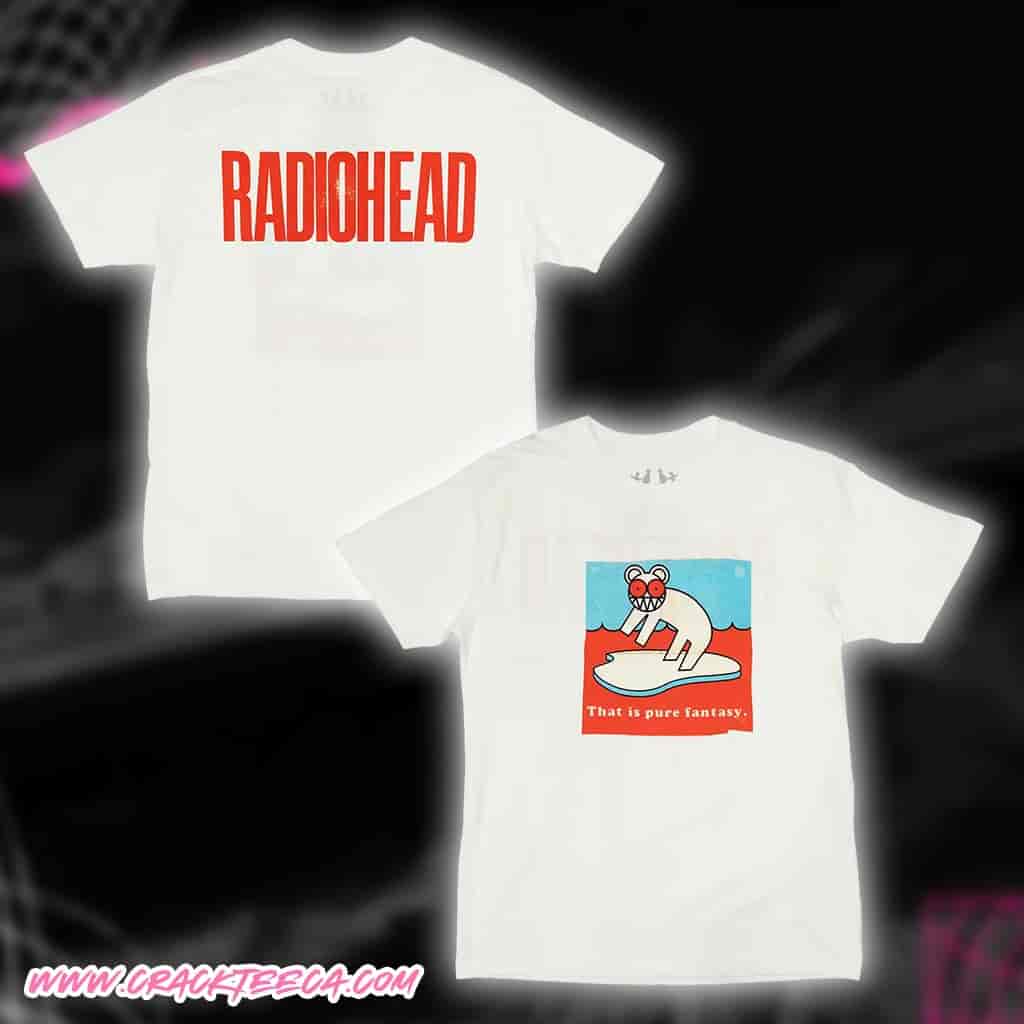 Radiohead Merchandise Fantasy Off White T-Shirt Radiohead Merchandise Fantasy Off White T-Shirt