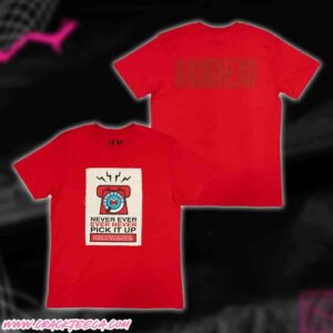 Radiohead Merchandise Pick It Up Red Patch T-Shirt