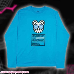 Radiohead Merchandise Test Specimen Cyan Blue Long Sleeve T-Shirt