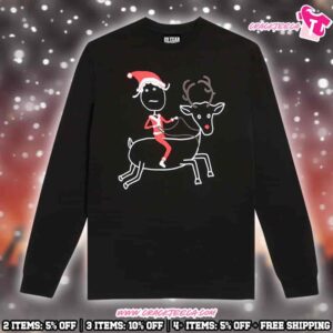 Rihanna Rhenna Reindeer Long Sleeve Tee Spotify Exclusive Holiday Christmas 2025