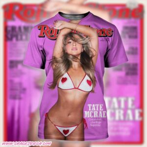 Rolling Stone Magazine Issue 1407 January 2026 Tate Mcrae Cover Exclusive All Over Print Shirt