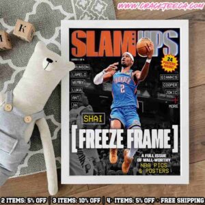SLAMUPs Shai Gilgeous-Alexander NBA Magazine 1 Home Decor Poster Canvas