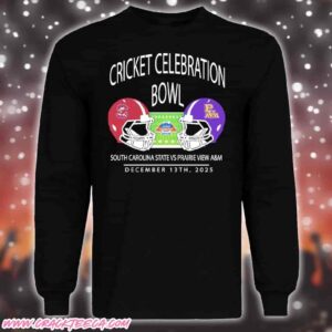 South Carolia State Bulldogs Vs Prairie View A&M 2025 Cricket Celebration Bowl At Mercedes-Benz Stadium In Atlanta Ga On December 13th T-Shirt