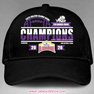 TCU Horned Frogs Football 2025 Valero Alamo Bowl Champions Hat-Cap