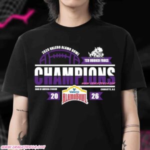 TCU Horned Frogs Football 2025 Valero Alamo Bowl Champions Locker Room Unisex T-Shirt