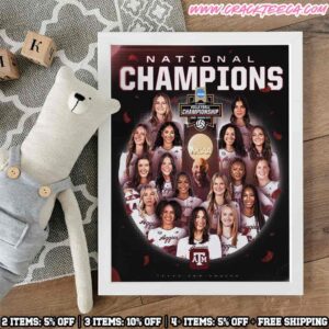 Texas A&M Aggies Become NCAA National Champions for the First Time in Program History Home Decor Poster Canvas