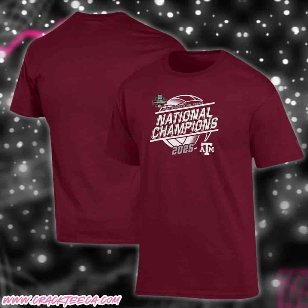Texas A&M Aggies Champion 2025 NCAA Women’s Volleyball National Champions Unisex T-Shirt Texas A&M Aggies Champion 2025 NCAA Women’s Volleyball National Champions Unisex T-Shirt