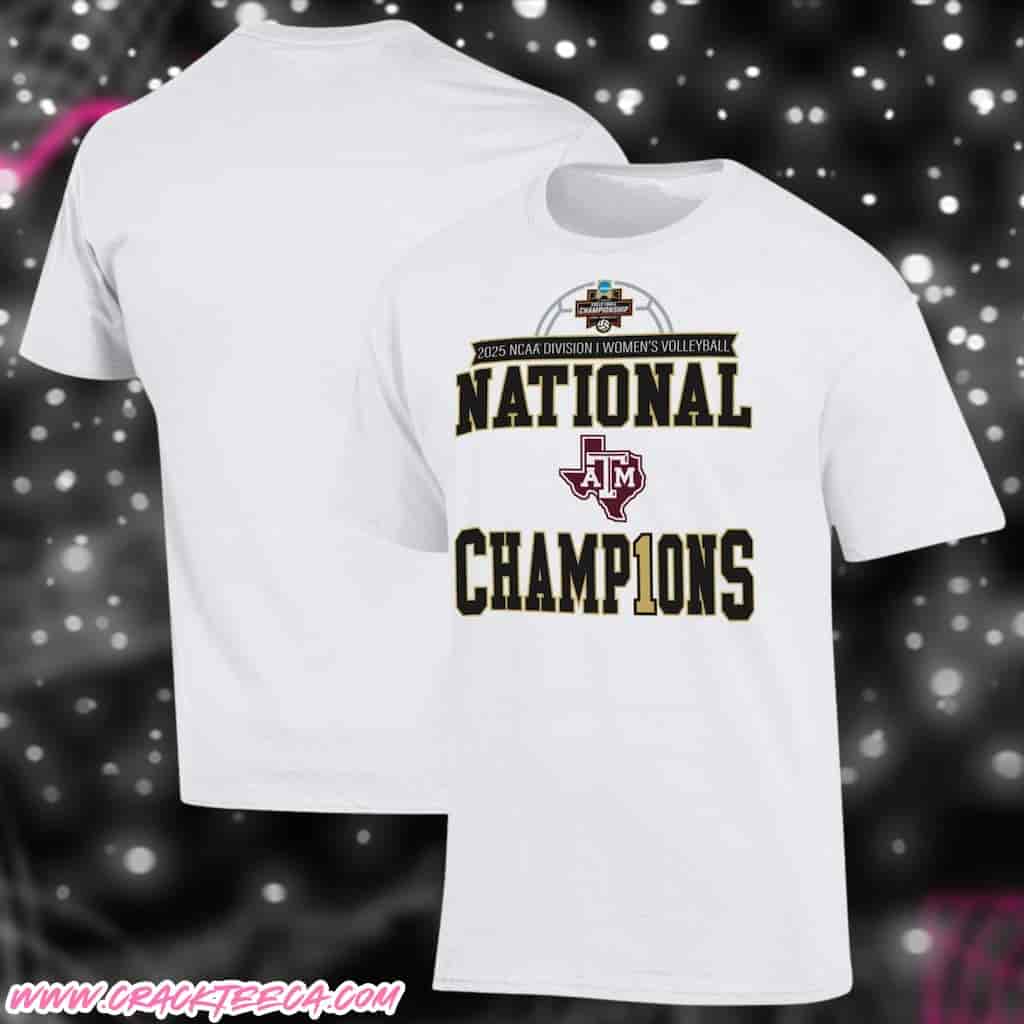 Texas A&M Aggies Champion Unisex 2025 NCAA Women’s Volleyball National Champions T-Shirt Texas A&M Aggies Champion Unisex 2025 NCAA Women’s Volleyball National Champions T-Shirt